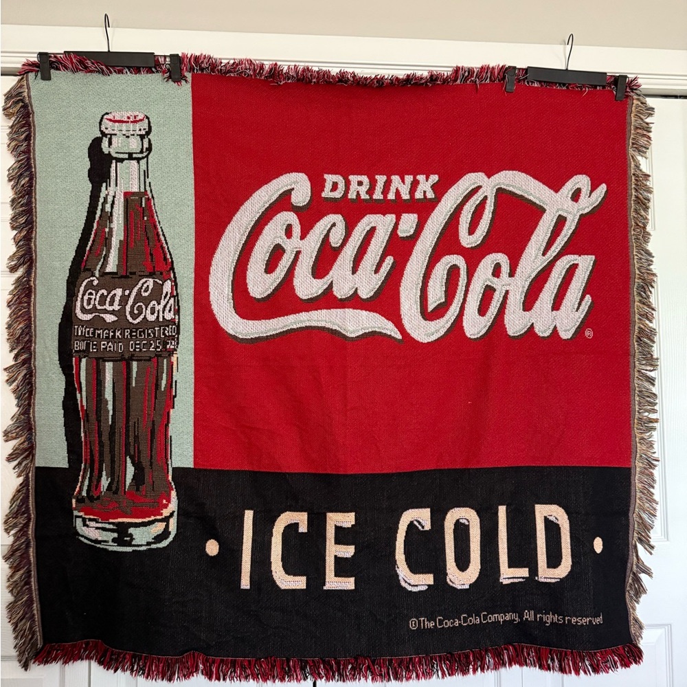 Vintage Coca-Cola Throw Blanket Tapestry